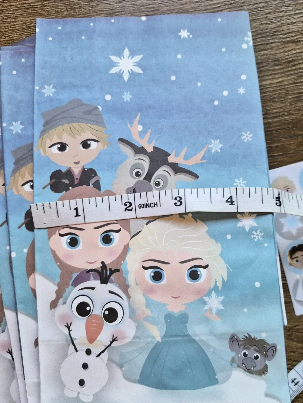 Disney Frozen Party Favor Goodie Bags & Stickers Supplies Blue White NEW